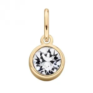 Pendentif en Cristal Doré Swarovski Débuts de Bijoux