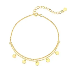 Bracelet Charme Disque Doré ERLB021 Ania Haie Jewellery