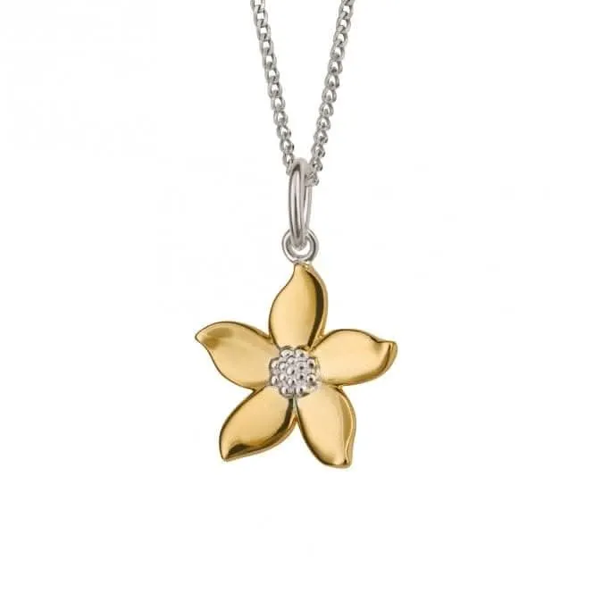 Pendentif Jasmin Plaqué Or P5242 Bijoux Beginnings