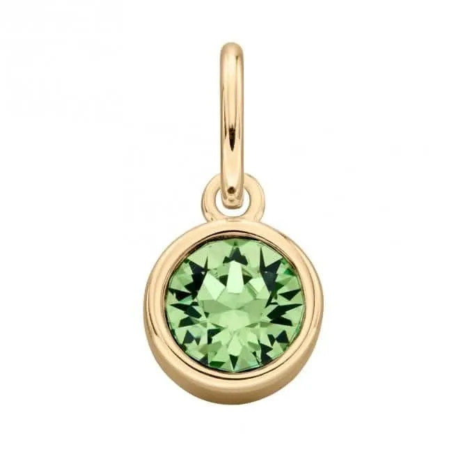 Pendentif en Cristal Swarovski avec Péridote Plaqué Or - Bijoux Beginnings