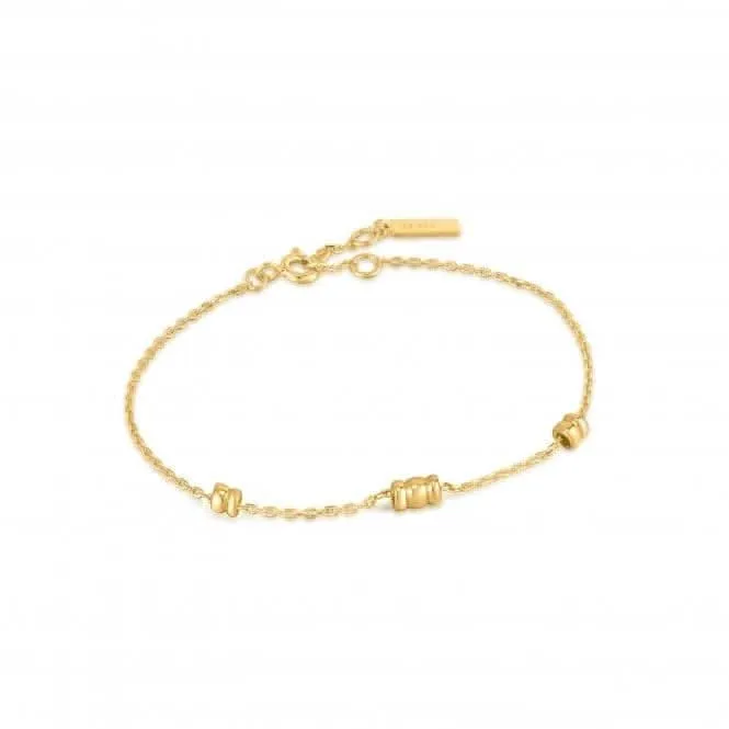 Bracelet Chaîne Twist Lisse Or B038-01G Ania Haie Jewellery