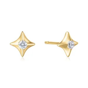 Boucles d'oreilles étoiles scintillantes en or E064-02G Ania Haie Jewellery