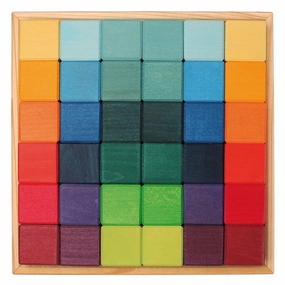Grimm's Wooden Mosaic Blocks 36p