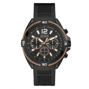 Montre Guess Gents avec détails en fil de cuivre noir W1168G3