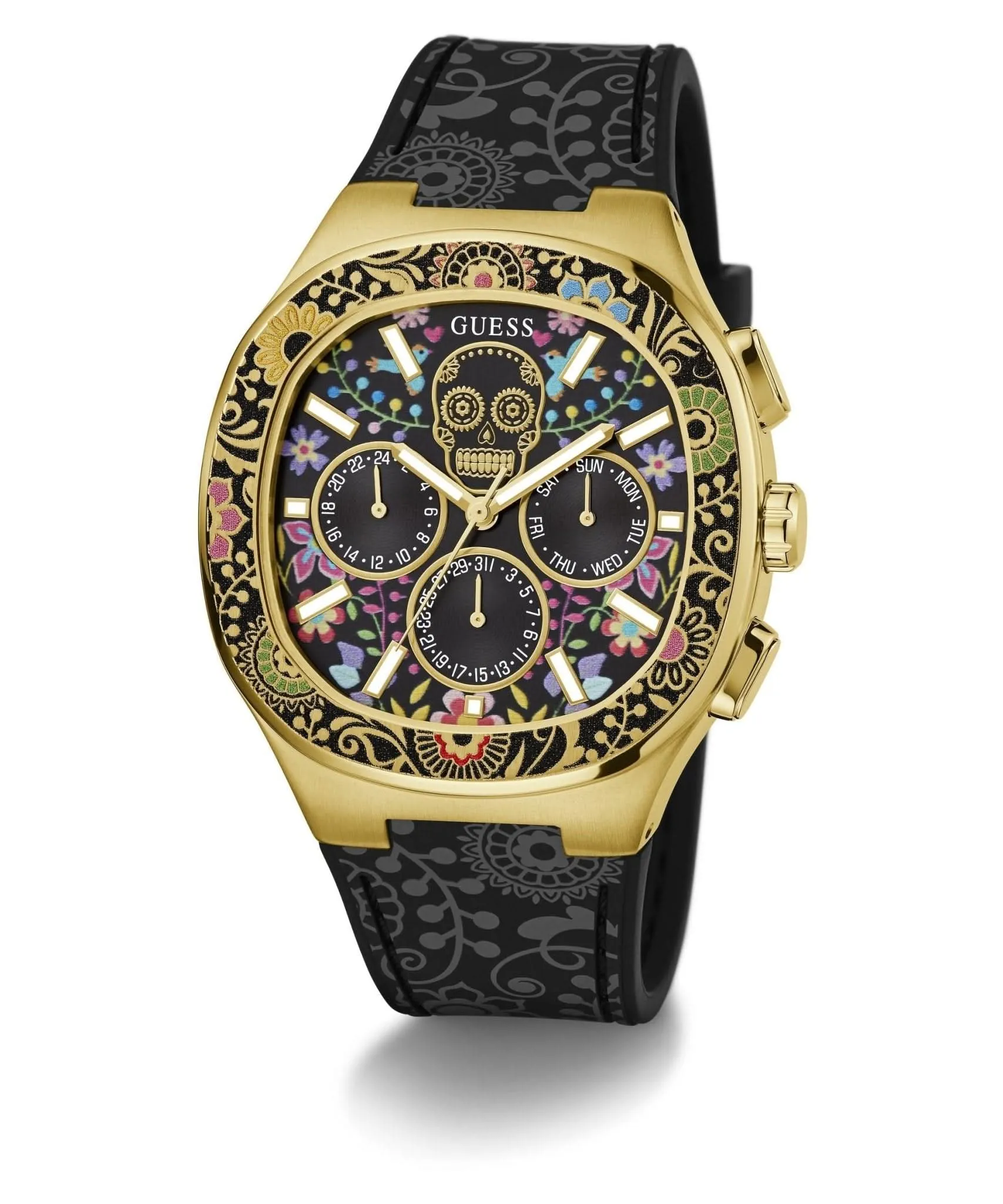 Montre Guess Gents Catrin en silicone doré GW0784G1