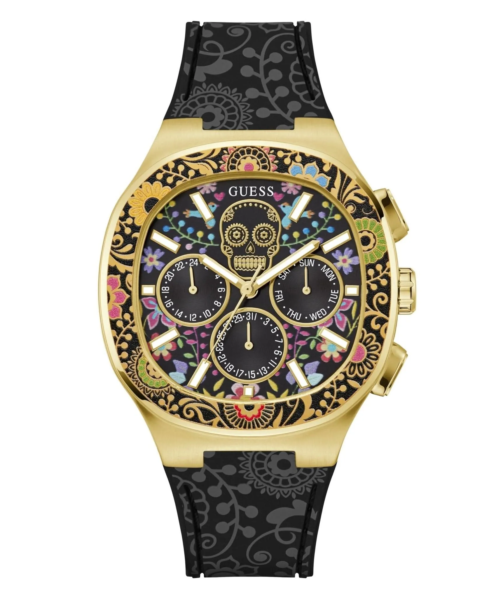 Montre Guess Gents Catrin en silicone doré GW0784G1