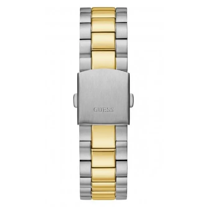Guess Gents Connoisseur Montre en Acier Inoxydable Bicolore GW0265G8