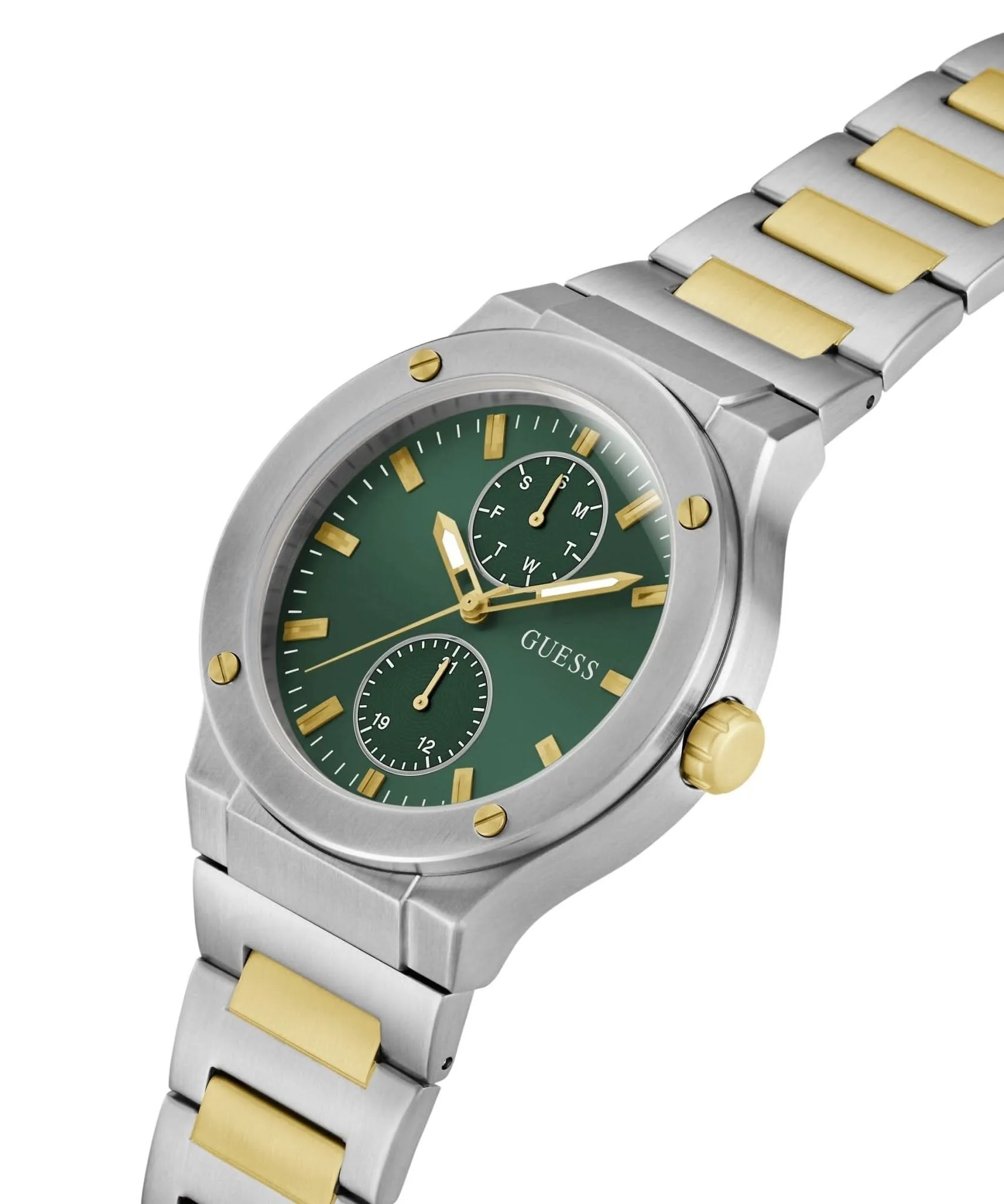 Montre Guess Gents Jet en acier inoxydable ton argenté GW0795G1