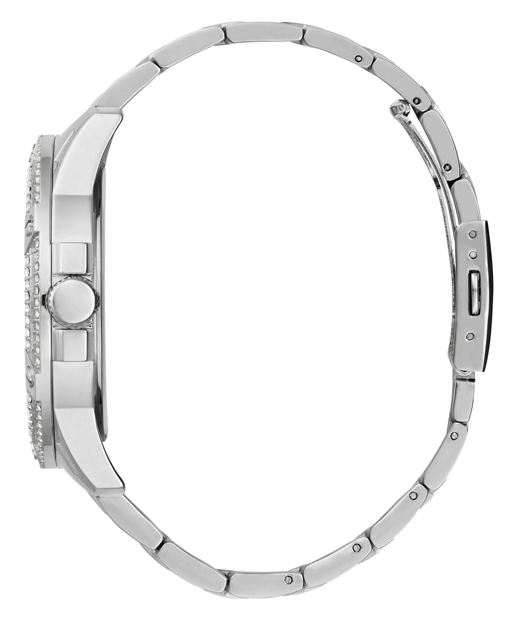 Montre Guess Gents King en acier inoxydable finition argentée GW0497G1