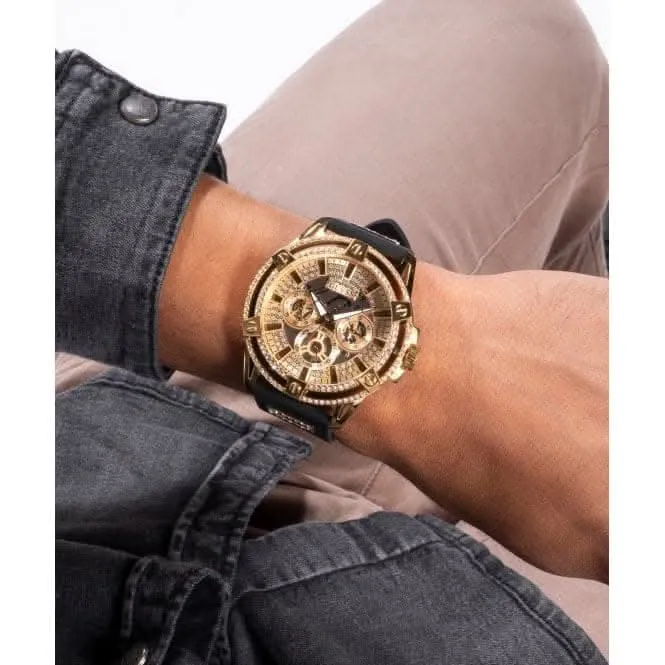 Montre Guess Gents King en acier inoxydable doré GW0537G2