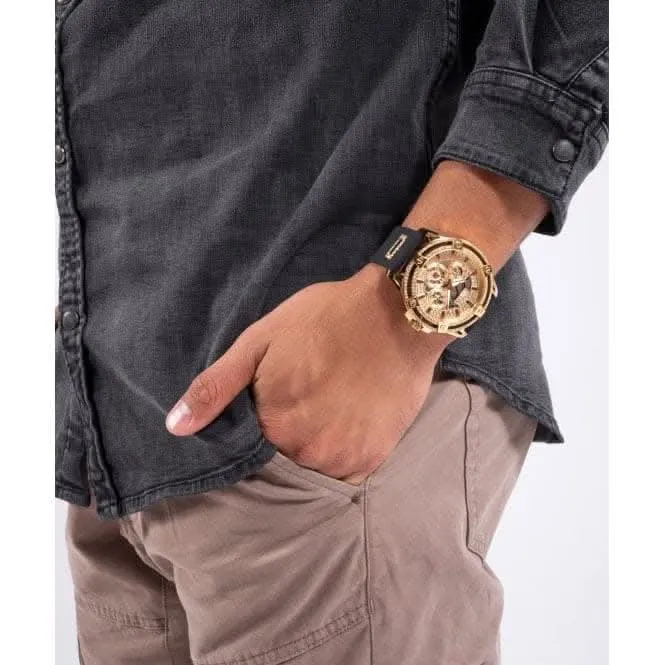 Montre Guess Gents King en acier inoxydable doré GW0537G2