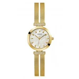 Montre Guess Ladies Array en acier inoxydable avec bracelet maille or GW0471L2