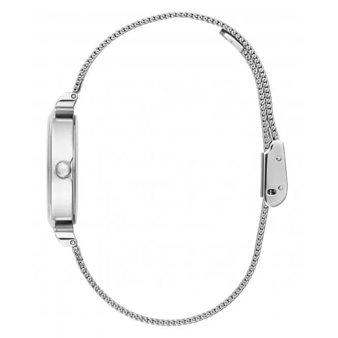 Montre Guess Ladies Array en acier inoxydable à bracelet maille argentée GW0471L1