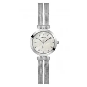 Montre Guess Ladies Array en acier inoxydable à bracelet maille argentée GW0471L1
