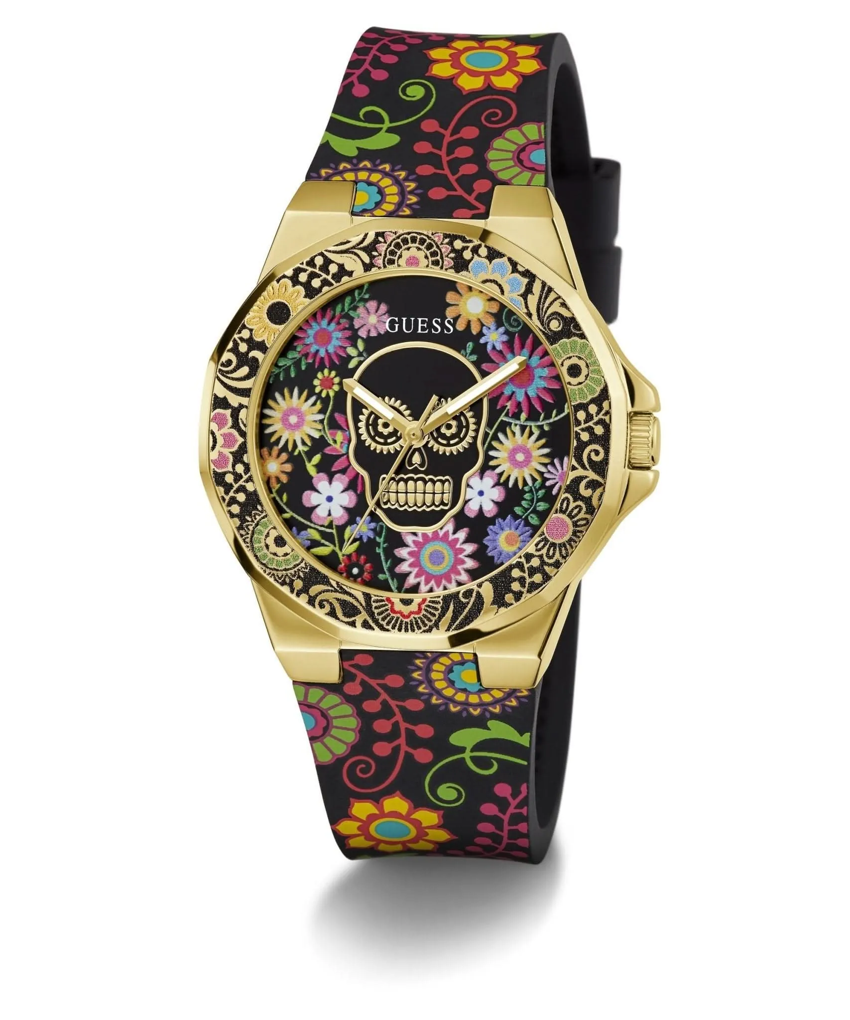 Montre Guess Ladies Calaverta en silicone doré GW0754L1