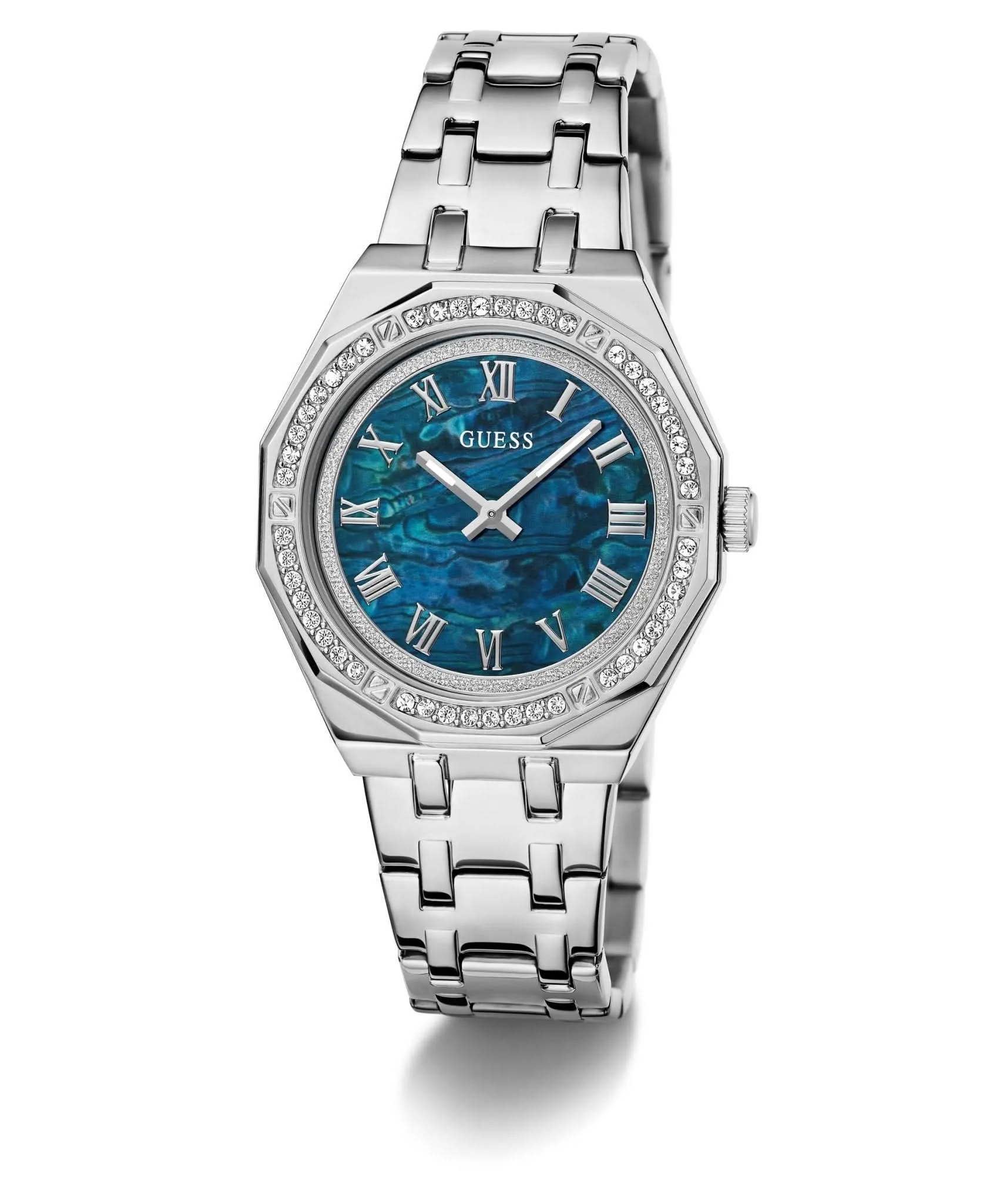 Guess Ladies Desire Monture Acier Inoxydable Ton Argenté GW0770L1