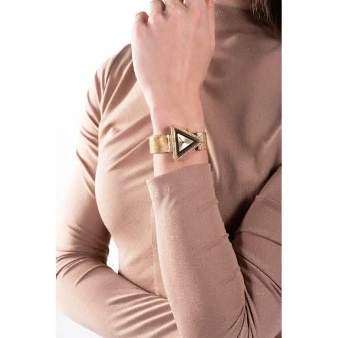 Montre Guess Ladies Fame en acier inoxydable avec bracelet maille or GW0508L2