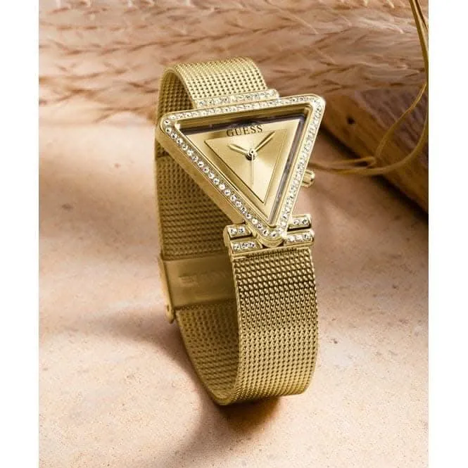 Montre Guess Ladies Fame en acier inoxydable avec bracelet maille or GW0508L2
