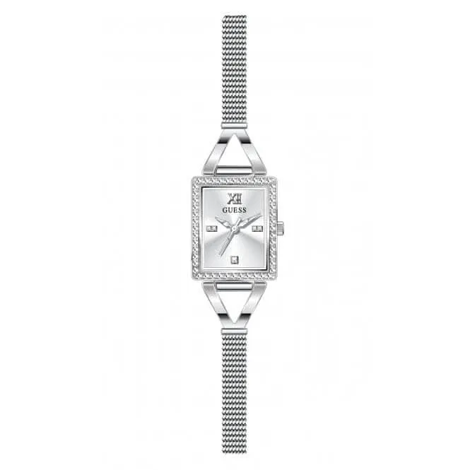 Montre Guess Ladies Grace en acier inoxydable avec bracelet maillé argenté GW0400L1