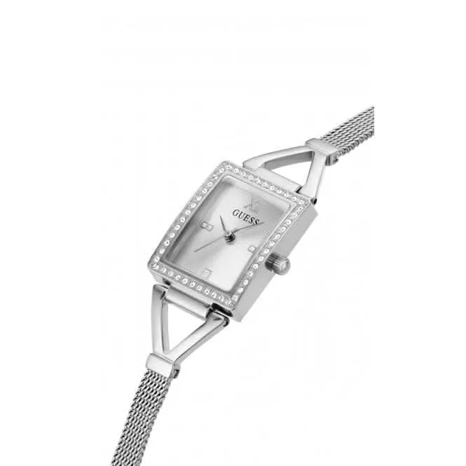Montre Guess Ladies Grace en acier inoxydable avec bracelet maillé argenté GW0400L1