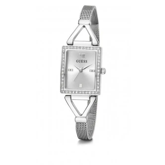 Montre Guess Ladies Grace en acier inoxydable avec bracelet maillé argenté GW0400L1