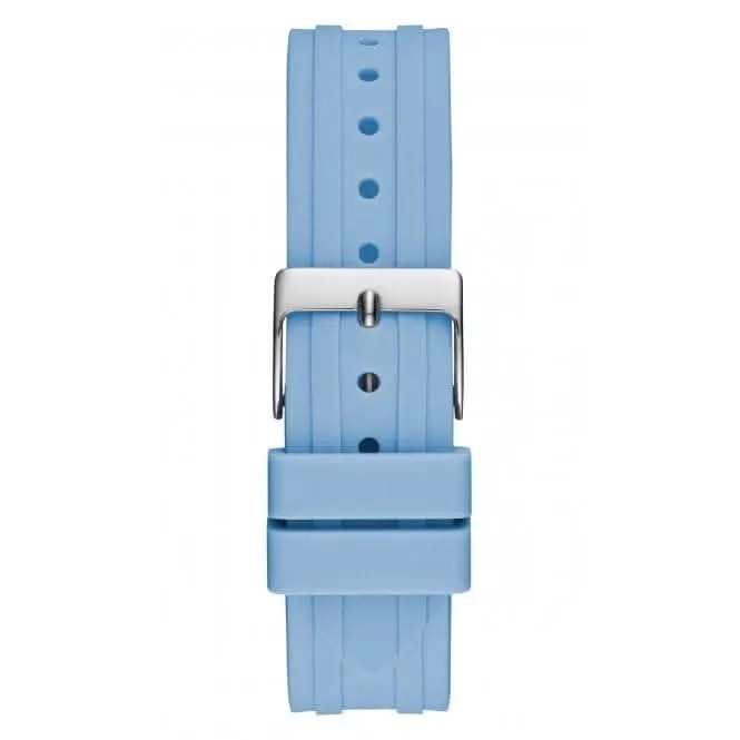 Montre en silicone argentée Guess Ladies Heiress GW0407L1