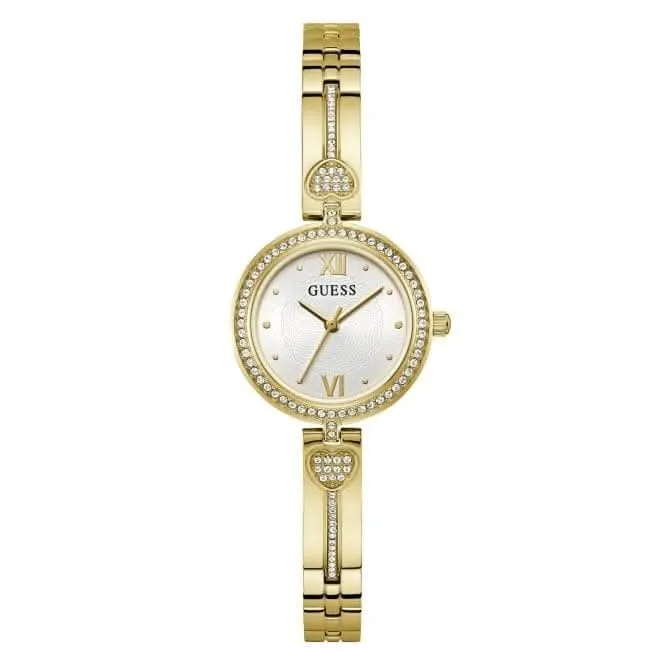Guess Montre Lovely pour Femme Ton Or GW0655L2