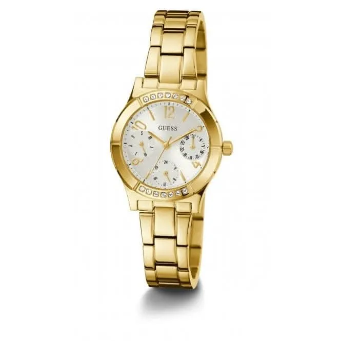 Montre Guess Ladies Piper en acier inoxydable avec finition or GW0413L2