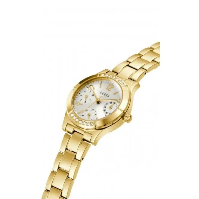 Montre Guess Ladies Piper en acier inoxydable avec finition or GW0413L2