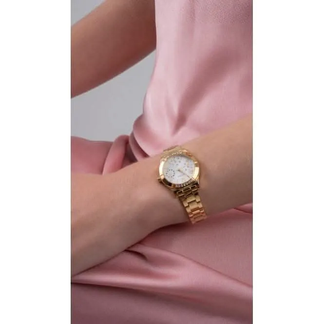 Montre Guess Ladies Piper en acier inoxydable avec finition or GW0413L2