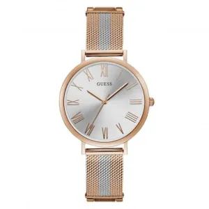 Montre bracelet Guess Ladies en mesh deux tons or rose référence W1155L4