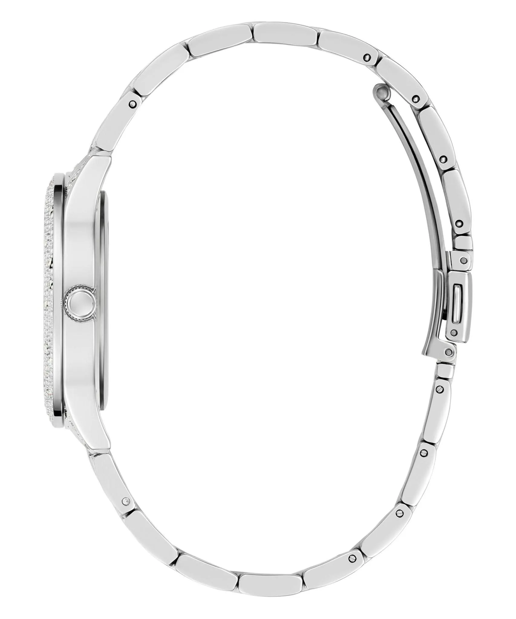 Montre Guess Ladies Shooting Star en acier recyclé ton argenté GW0746L1
