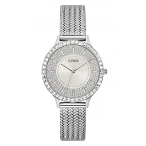 Montre Guess Ladies Soirée en acier inoxydable maillé argenté GW0402L1