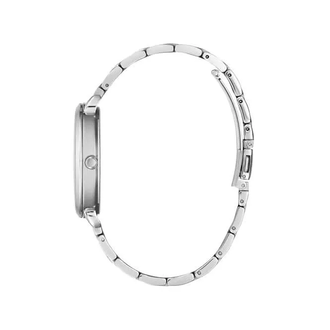 Guess Montre Femme Rosé Étincelant Acier Inoxydable Imprimé Florale GW0242L1