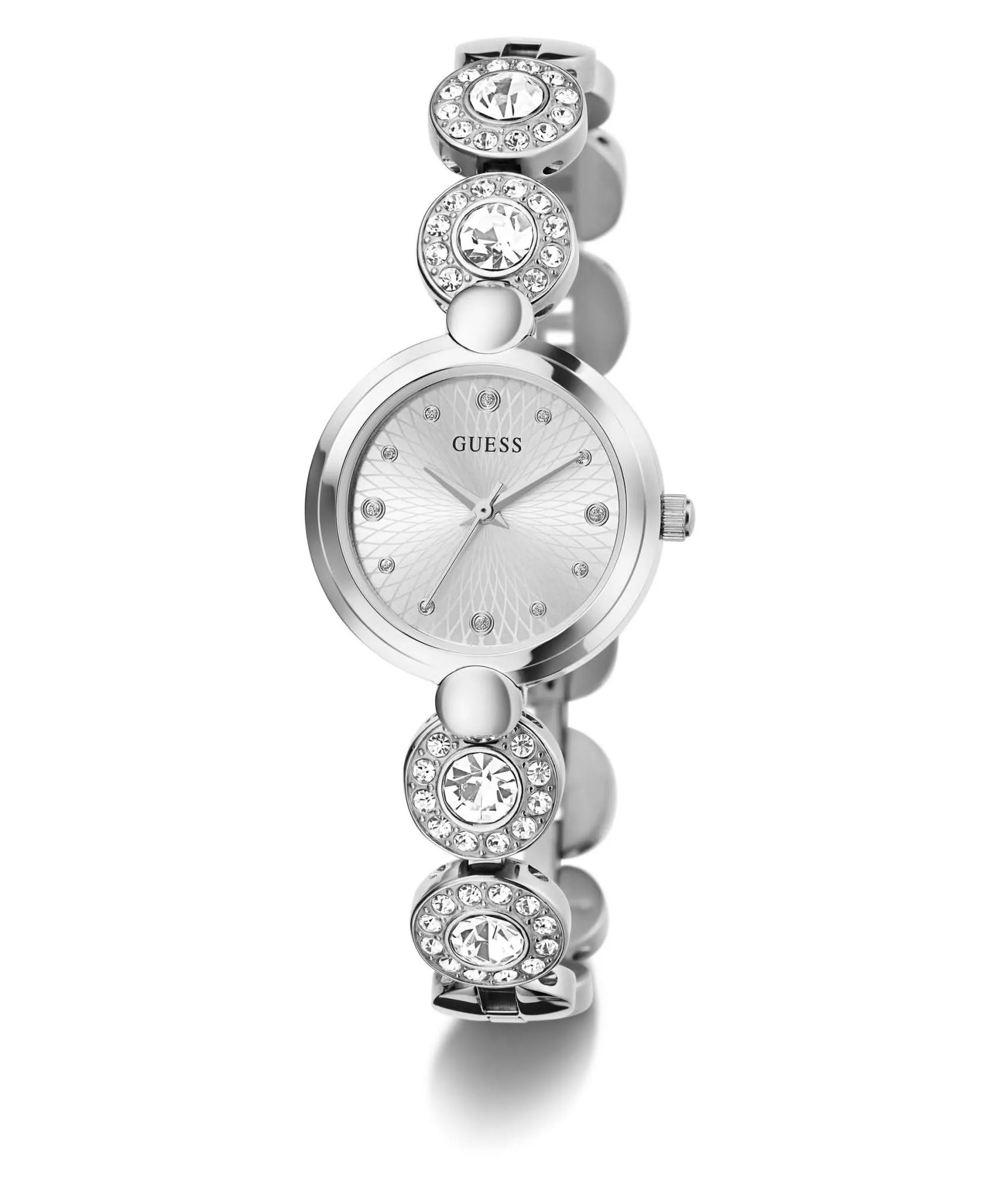 Montre Guess Ladies Stardom en acier recyclé ton argenté GW0757L1