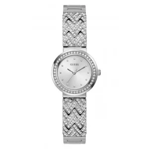 Guess Ladies Treasure Montre en Acier Inoxydable Argentée GW0476L1