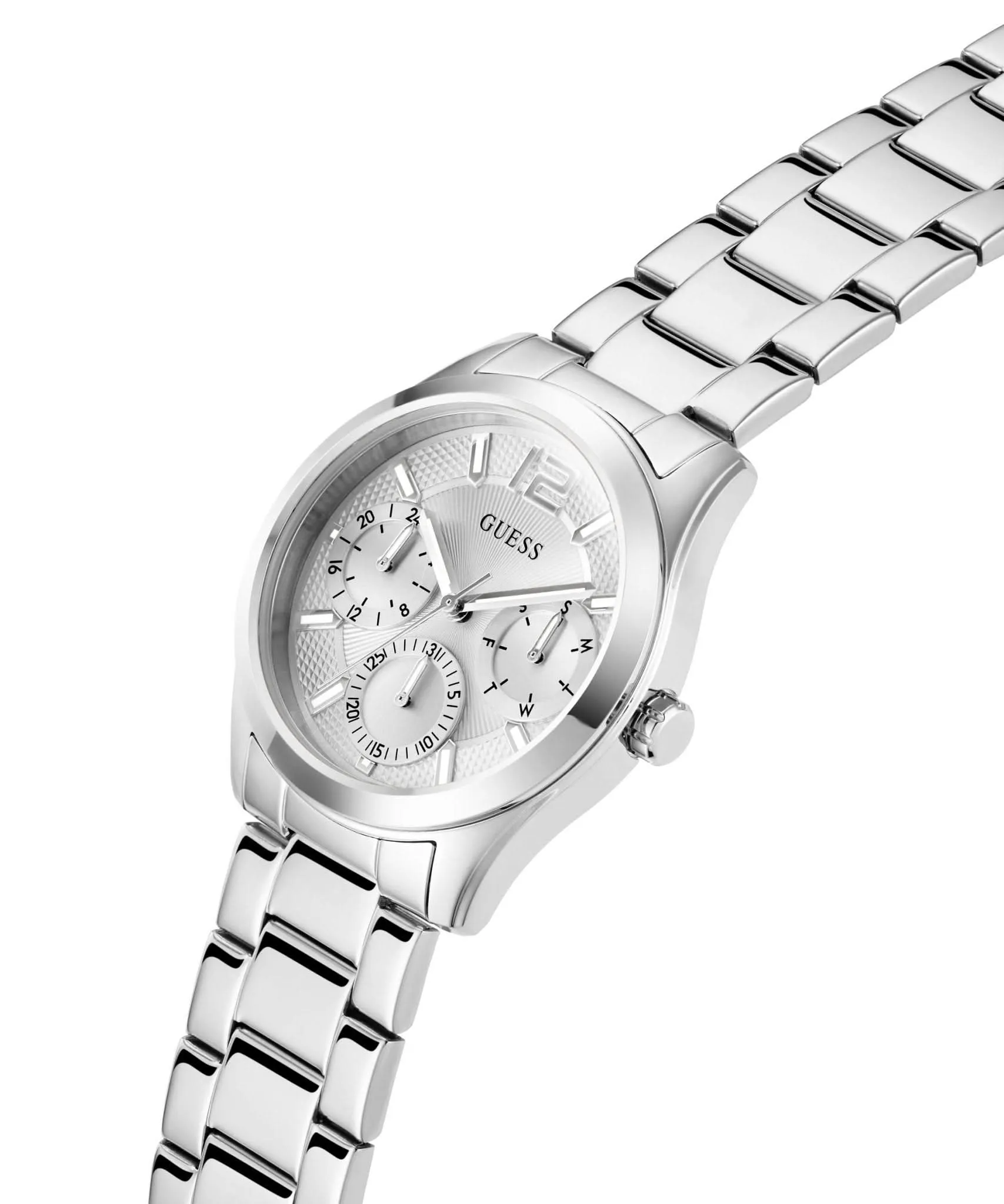 Montre Guess Ladies Zoe en acier inoxydable finition argent GW0760L1