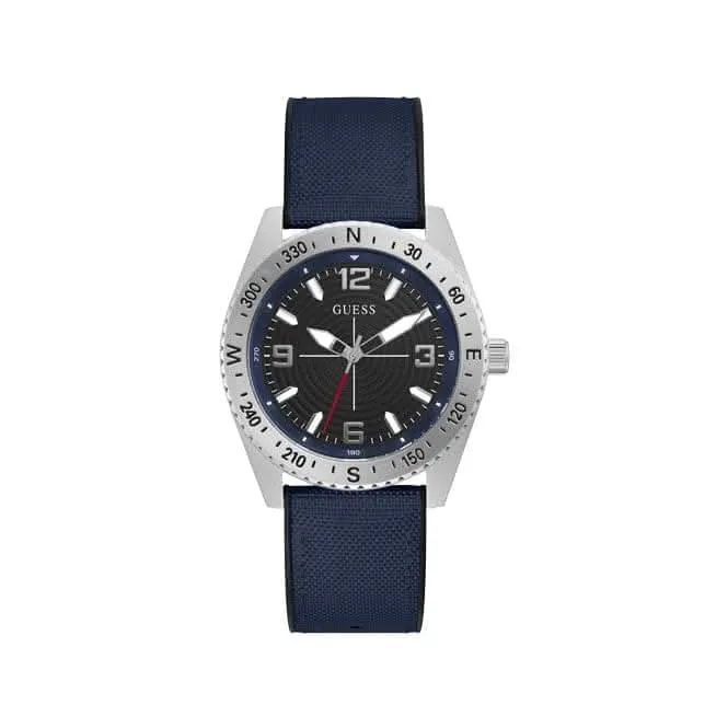 Montre Sport Homme Guess North en Acier Inoxydable Argenté GW0328G1