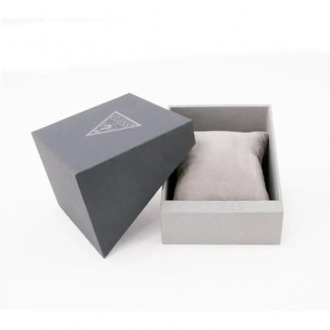 Montre Guess Phoenix Gents à bracelet en cuir noir GW0203G3