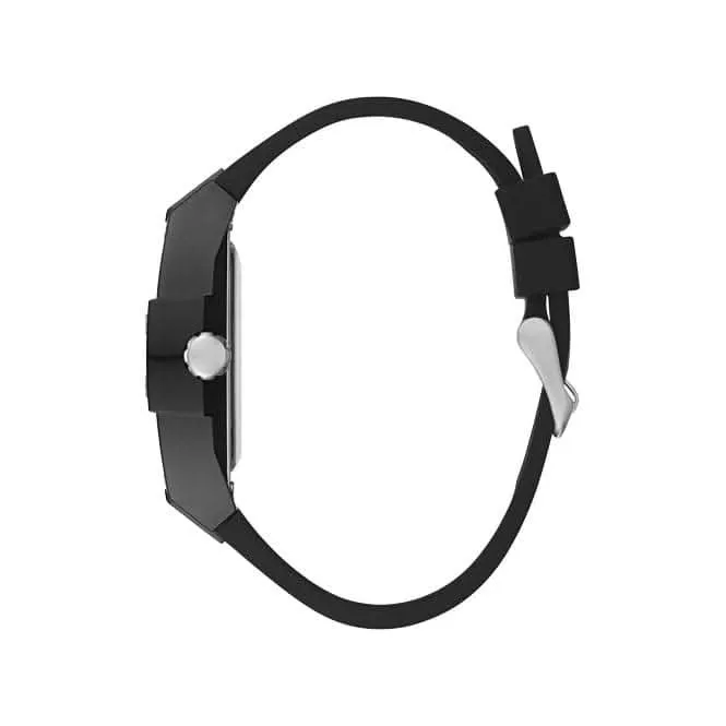 Montre Guess Phoenix Gents à bracelet en cuir noir GW0203G3