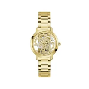 Guess Quattro Clear Montre Femme Trend Or Acier Inoxydable GW0300L2
