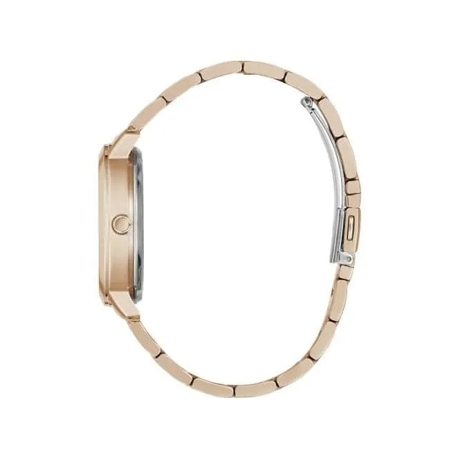 Montre Guess Quattro Clear Ladies Trend en acier inoxydable or rose GW0300L3