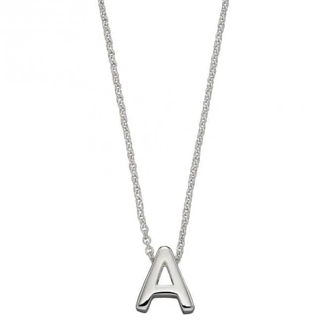 Pendentif initial en argent uni N4428 - Bijoux de début