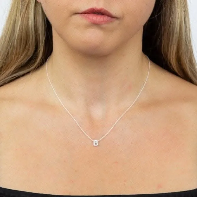 Collier Initial B en Argent Uni N4429 Bijoux Débuts