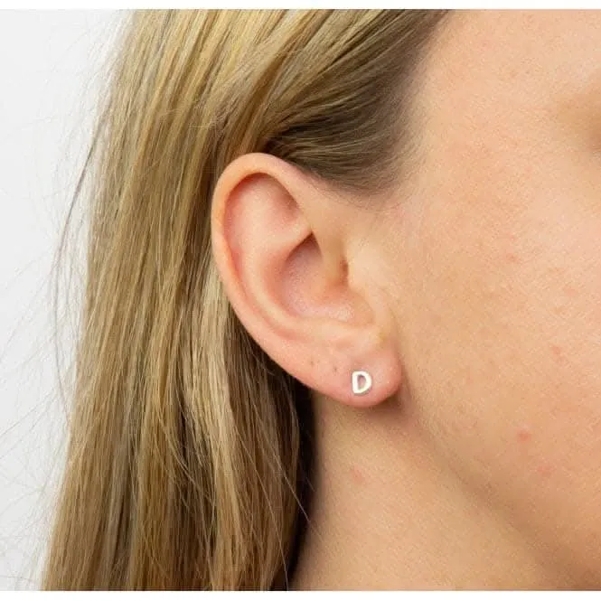 Initial D Boutons d'Oreille en Argent Sterling E6021 Bijoux Débuts