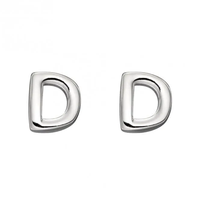Initial D Boutons d'Oreille en Argent Sterling E6021 Bijoux Débuts