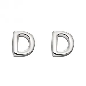 Initial D Boutons d'Oreille en Argent Sterling E6021 Bijoux Débuts