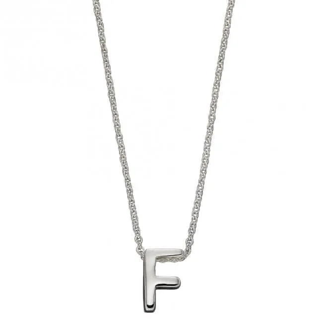 Collier Initial F en Argent Uni N4433 Bijoux Débuts