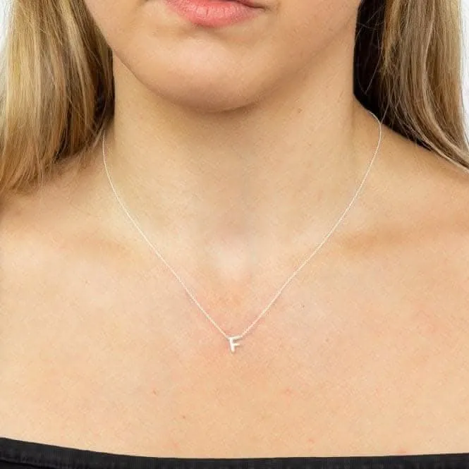Collier Initial F en Argent Uni N4433 Bijoux Débuts