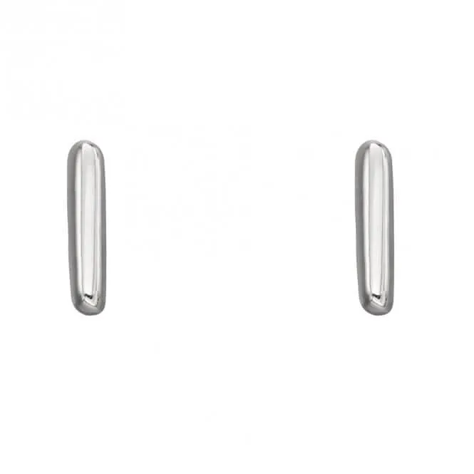 Boucles d'oreilles à clous en argent sterling initial I E6026 Bijoux Beginnings